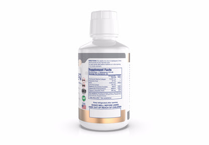 Intenergy USA Hydrolyzed Collagen Glow / 16 oz. Supplement Facts Bottle