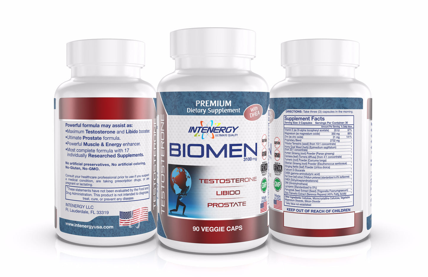 Intenergy USA Biomen 90 CT Multi View Bottle