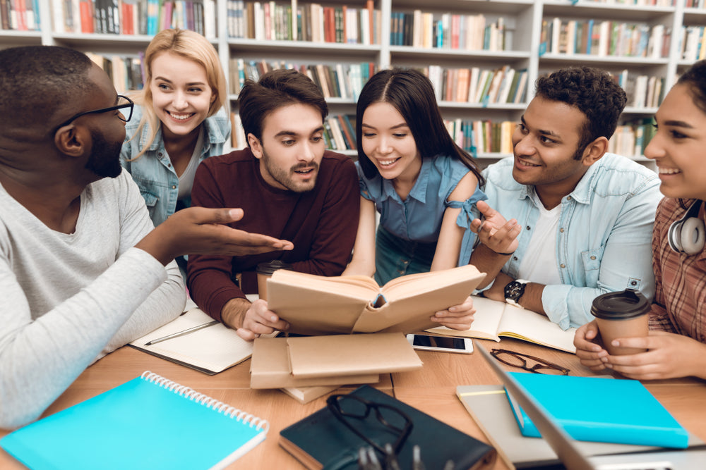 People in library learning about Intenergy Nootropic Supplements