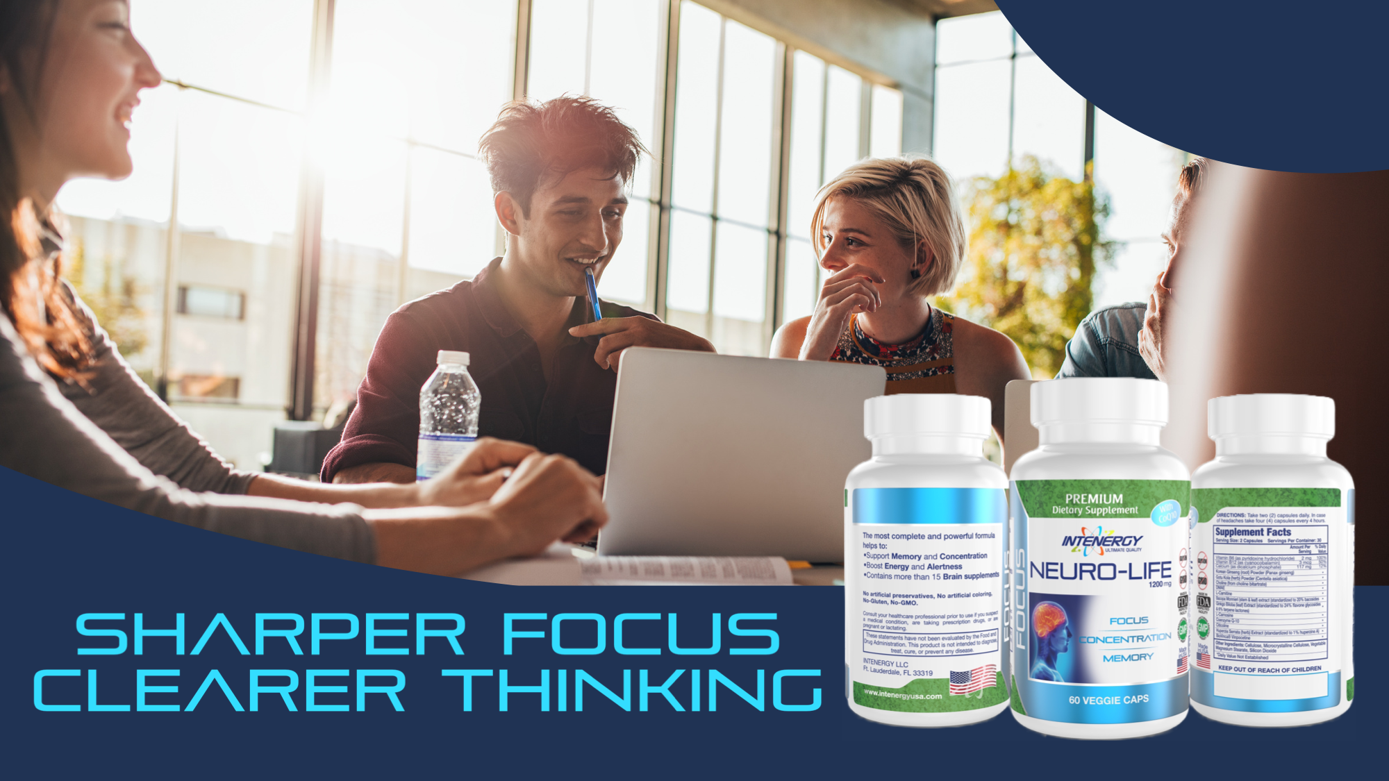 Intenergy Neuro Life Mind and Memory Support Supplement