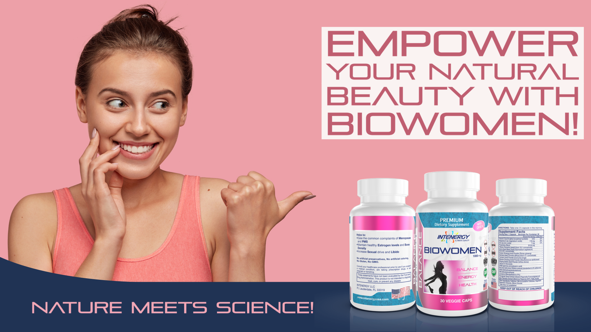 Intenergy Biowomen Supplement for Women and Women's Health
