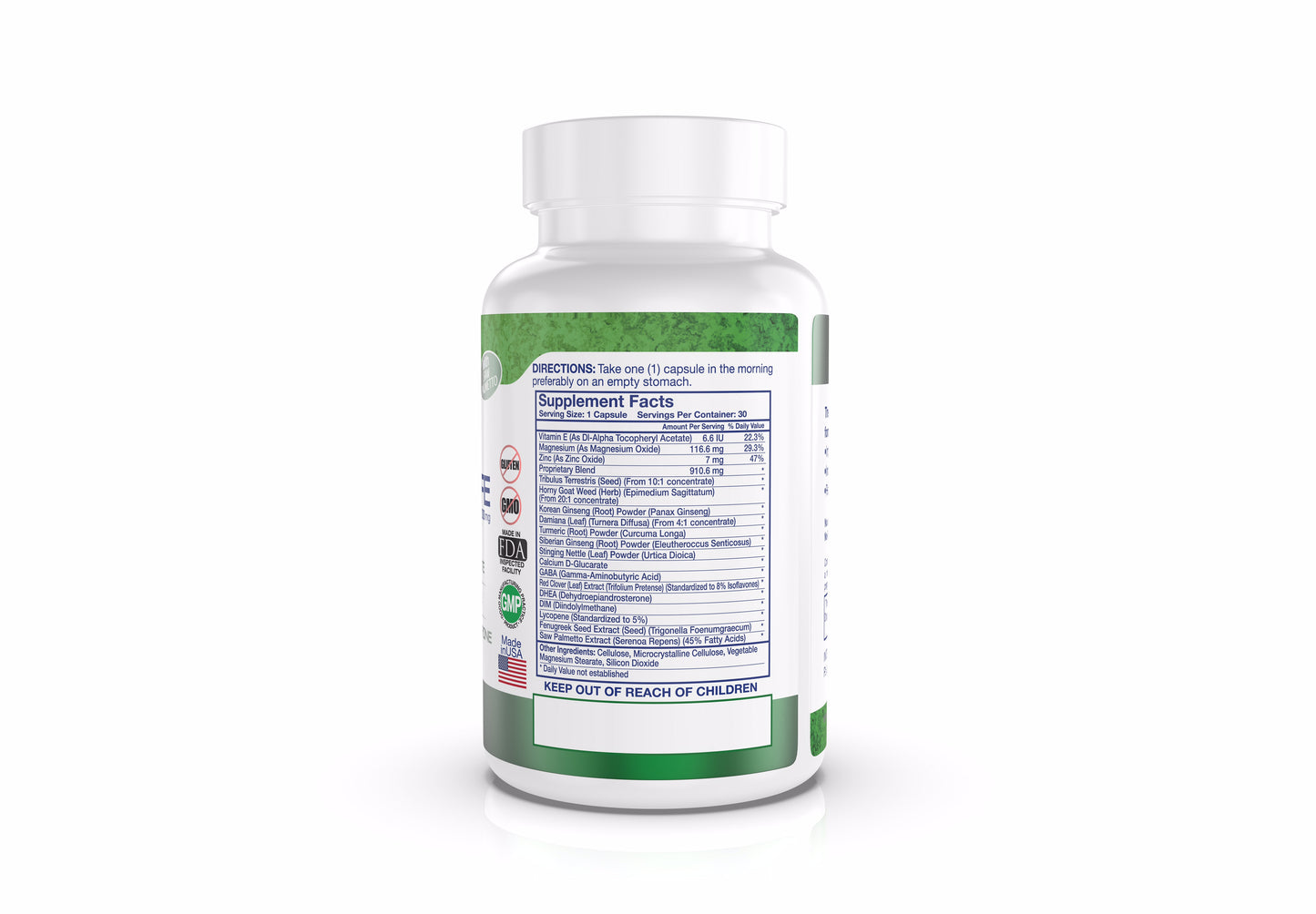 Intenergy USA Prosta-Life 30 CT Supplement Facts Bottle